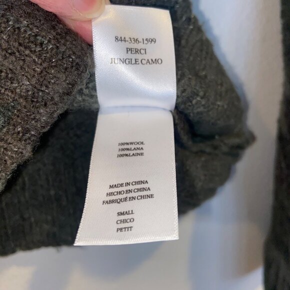 Rails Perci Wool Sweater in Jungle Camo Size Small - Picture 7 of 9